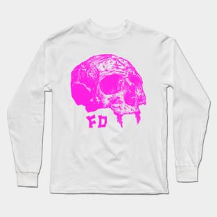 Pink Skull Long Sleeve T-Shirt